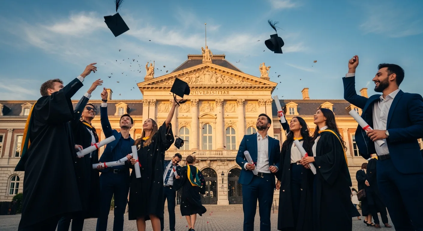 Students studying abroad